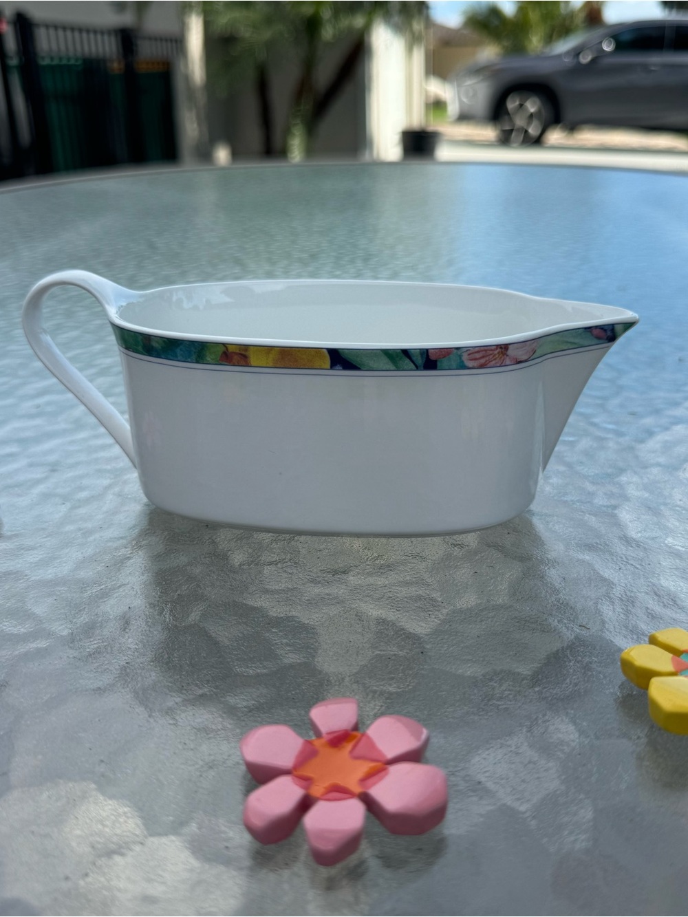 ✨Mikasa Maxima Exotic Garden CAK26 Gravy Boat Milk Creamer Sauce Pitcher Japan 🏺